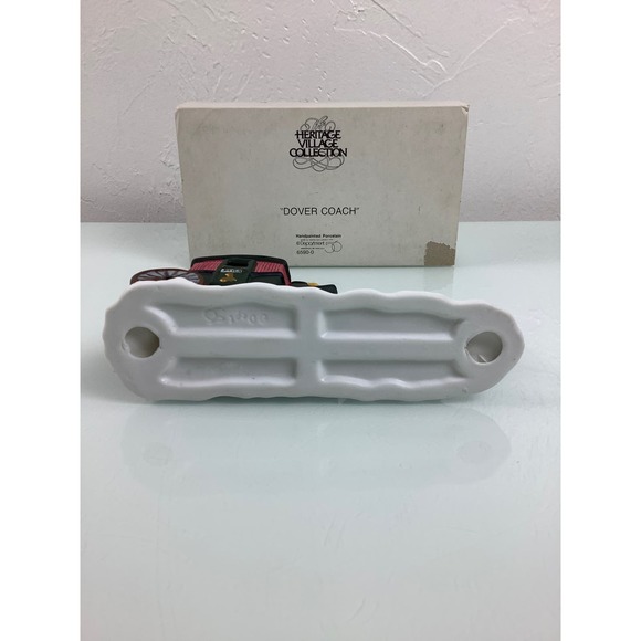 Vintage Dept 56 Heritage Village collection Dover Coach Horse & Carriage EUC - Picture 8 of 12